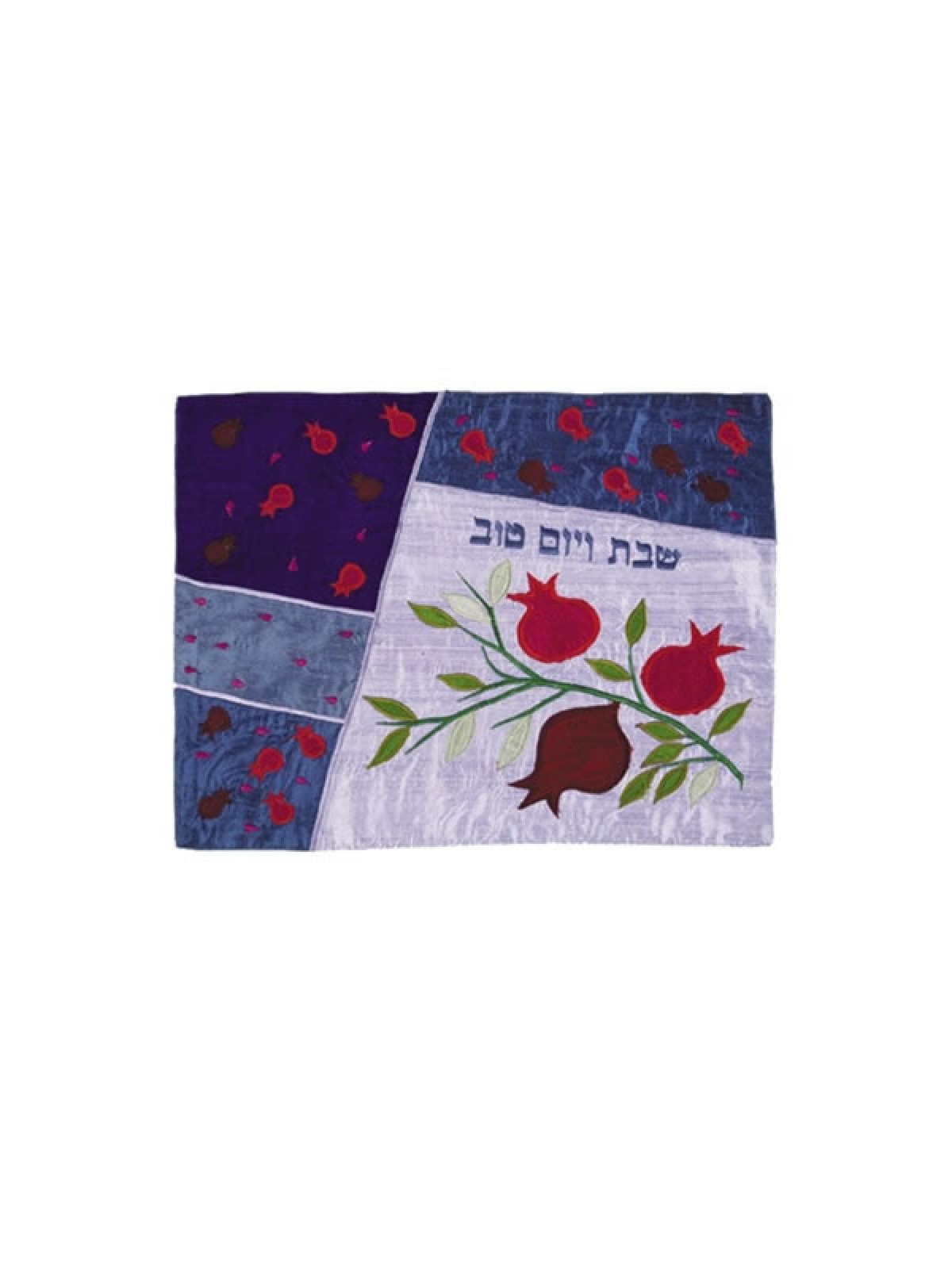 יאיר עמנואל כריכת חלה משי גולמי רקום פו... | חלה מכסים